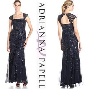 Midnight blue Adrianna Papell Size 2